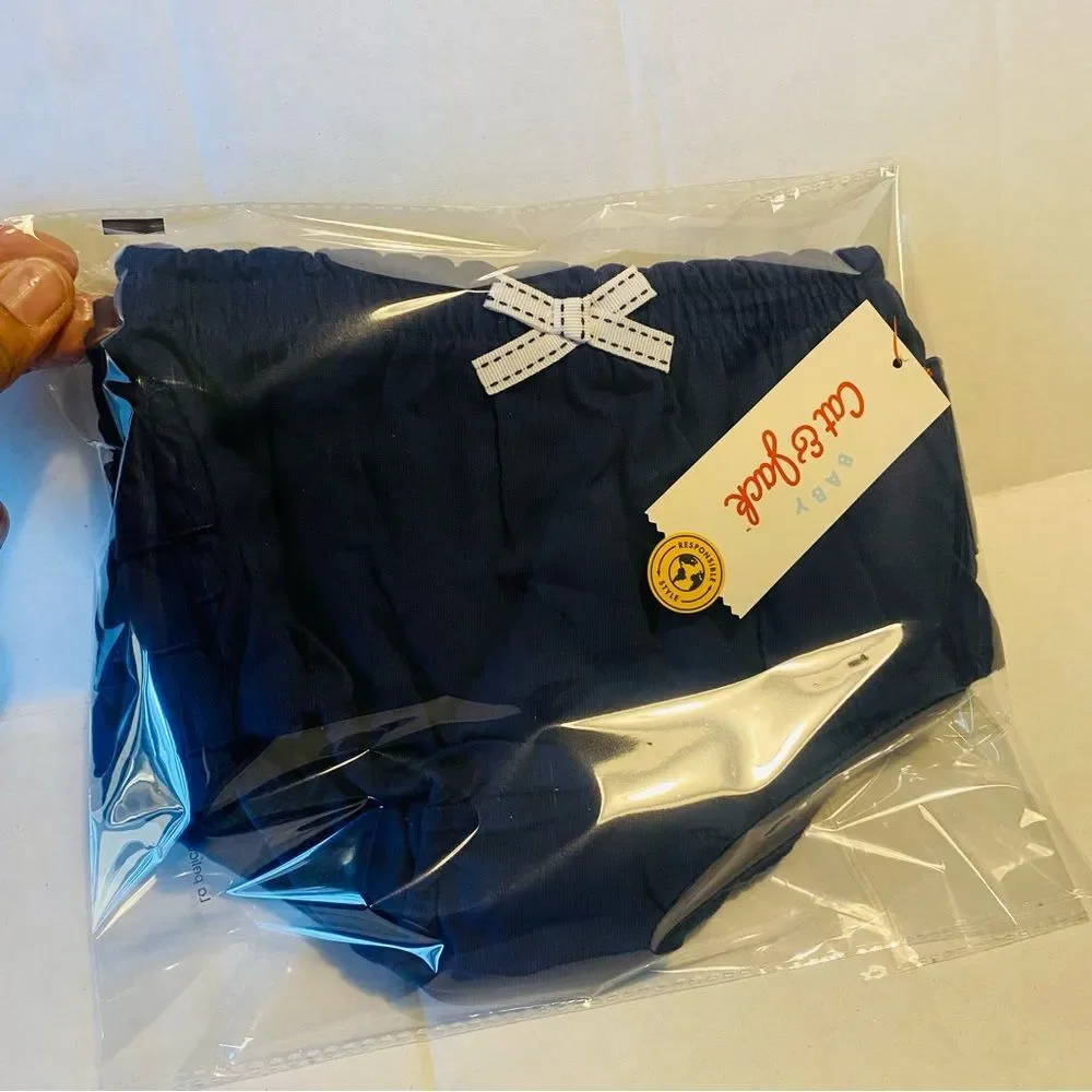 Target Cat & Jack Girl’s Blue Diaper Covers 3 Pack Set Bundle Size 12M